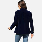 Aksamitna Marynarka Damska Czarna | Klasyczny Krój, Elegancka 3
