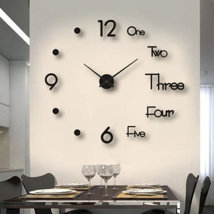Arlen Kreatywny Zegar Ścienny DIY | Regulowany Rozmiar, Nowoczesny Design 7