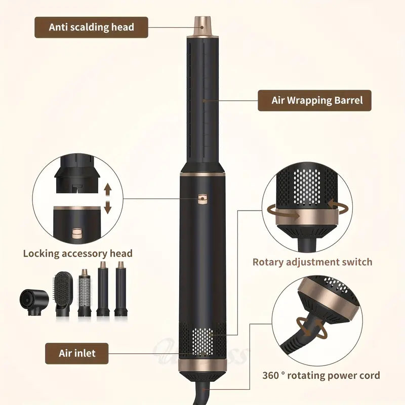AugustaPro Styler 5 w 1 | Wielofunkcyjna szczotka do suszenia włosów 800 W 3