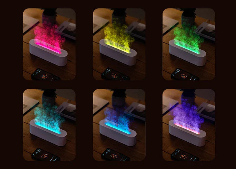 AuraFlame Lampa Aromatyczna | Efekt Płomienia LED, Dyfuzor Zapachowy 4