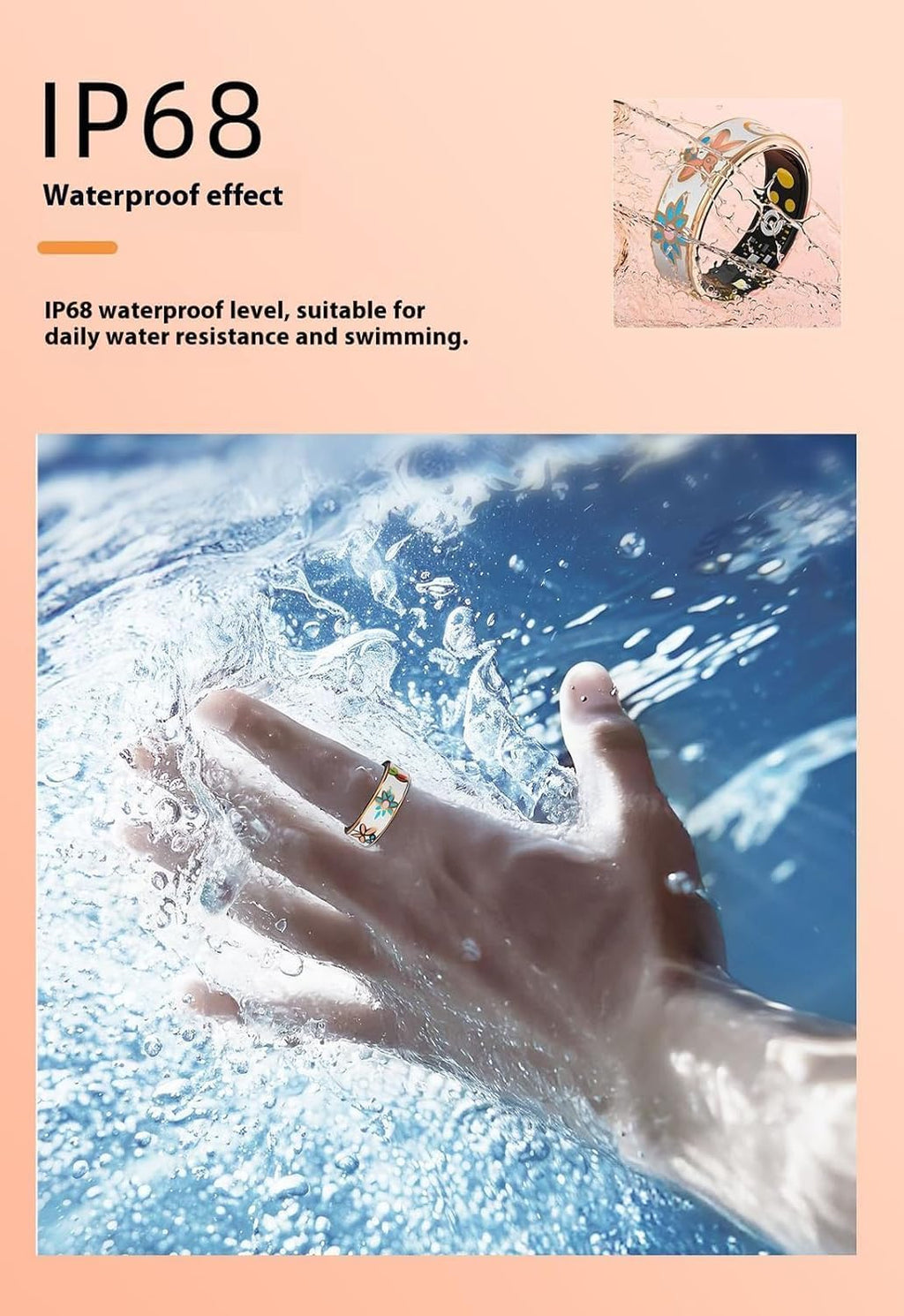 Aurina Smart Wellness Ring | Stal Nierdzewna, Monitorowanie Aktywności i Snu 6