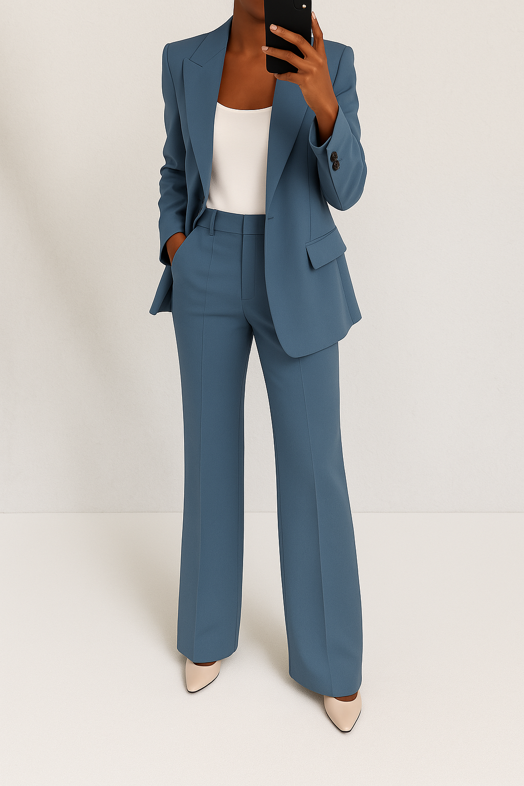 Brenda Zestaw Damski | Elegancka Marynarka i Spodnie, Klasyczny Design 1