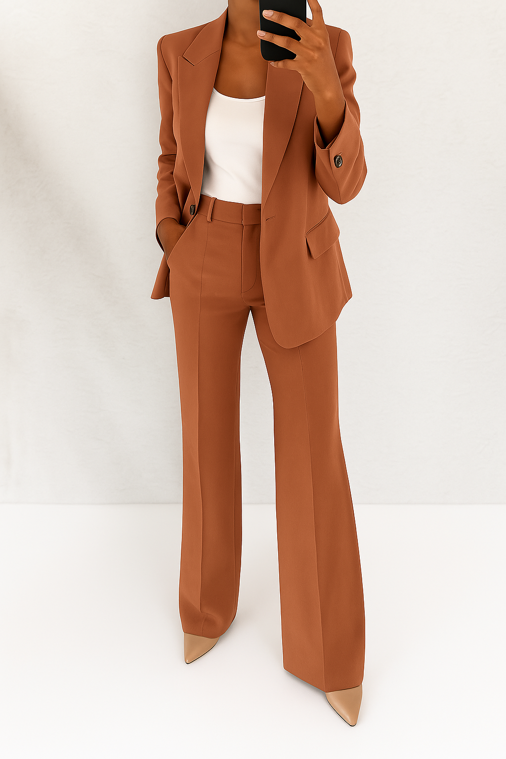Brenda Zestaw Damski | Elegancka Marynarka i Spodnie, Klasyczny Design 4
