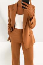 Brenda Zestaw Damski | Elegancka Marynarka i Spodnie, Klasyczny Design 8