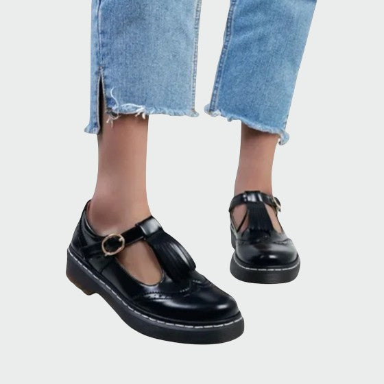 Buty Damskie Mary Janes | Elegancki Design, Regulowany Pasek, Słupkowy Obcas 2