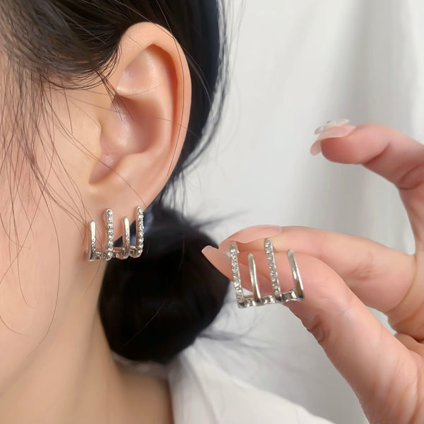 Cecile Kolczyki | Hipoalergiczny Metal, Styl Elegancki 1
