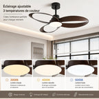 Cezar Wentylator Sufitowy z Lampą | Drewniane Łopatki, Cichy, Nowoczesny Design 5