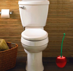 CherryClean Szczotka do Toalety | Wiśniowy Design, Stal Nierdzewna 1