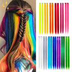 ColorLux Rainbow Hair Extensions Clip-in | 26 Kolorów Tęczy, 50 cm 3