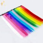 ColorLux Rainbow Hair Extensions Clip-in | 26 Kolorów Tęczy, 50 cm 4