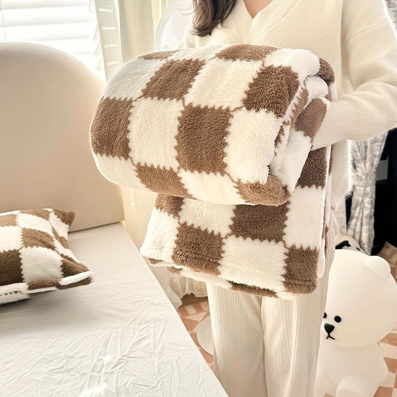 Cosy Soft Flanel Blanket Koc Flanelowy | Miękki, Ciepły, W Kratę 3