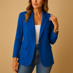 Czarna Marynarka Damska Slim Fit | Elastyczny Materiał, Elegancka 5