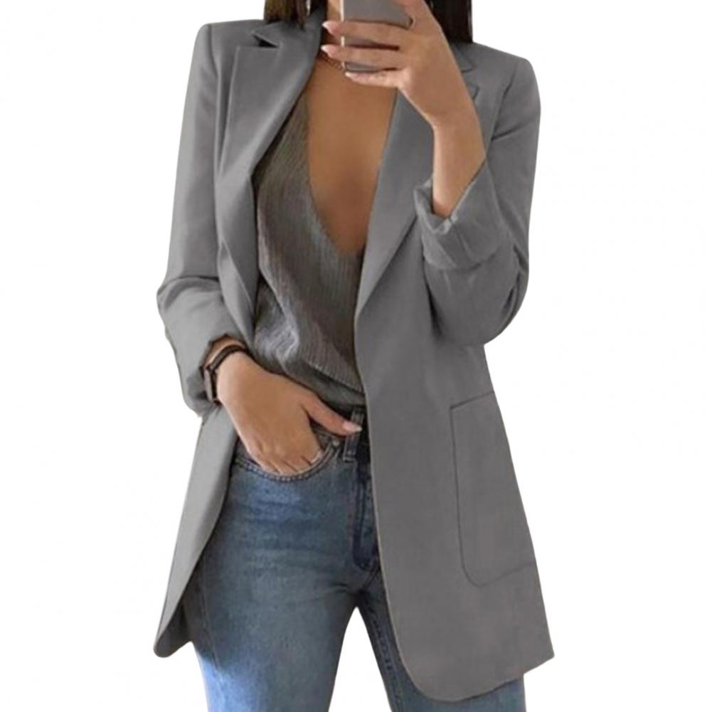 Czarna Marynarka Damska | Poliester, Elegancka Blazer dla Kobiet 1
