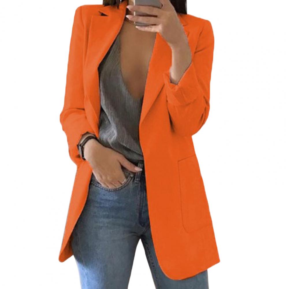 Czarna Marynarka Damska | Poliester, Elegancka Blazer dla Kobiet 2