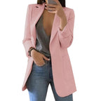 Czarna Marynarka Damska | Poliester, Elegancka Blazer dla Kobiet 3
