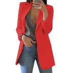 Czarna Marynarka Damska | Poliester, Elegancka Blazer dla Kobiet 4