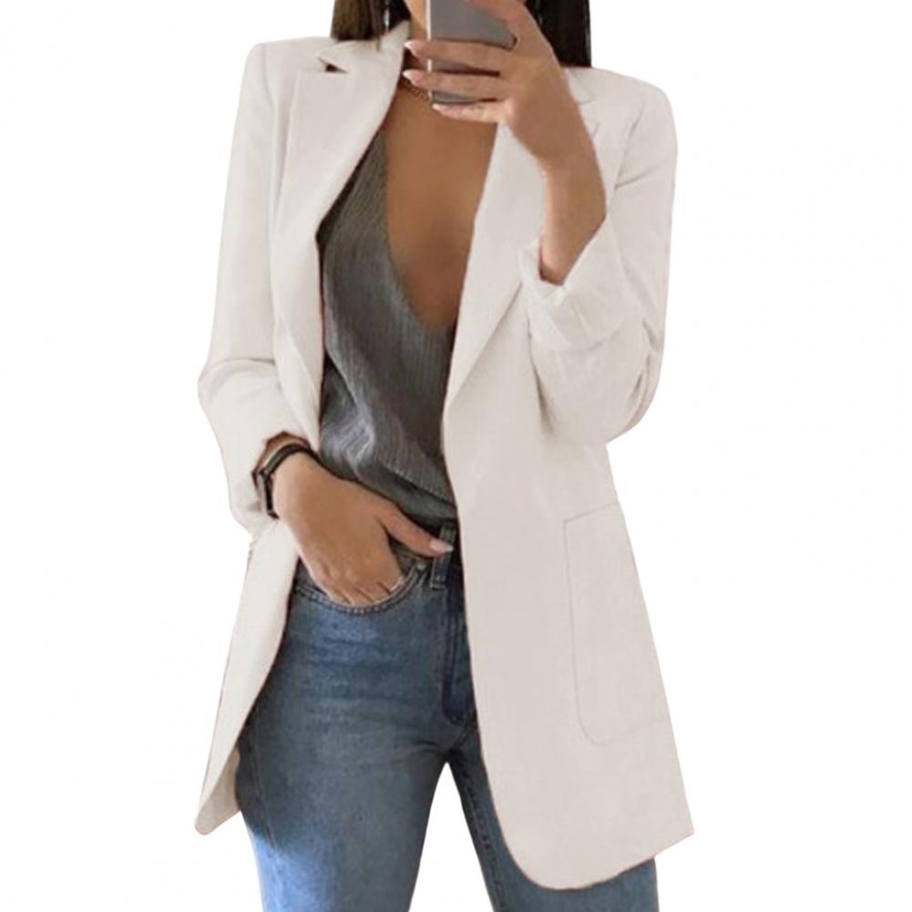 Czarna Marynarka Damska | Poliester, Elegancka Blazer dla Kobiet 5