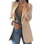 Czarna Marynarka Damska | Poliester, Elegancka Blazer dla Kobiet 7