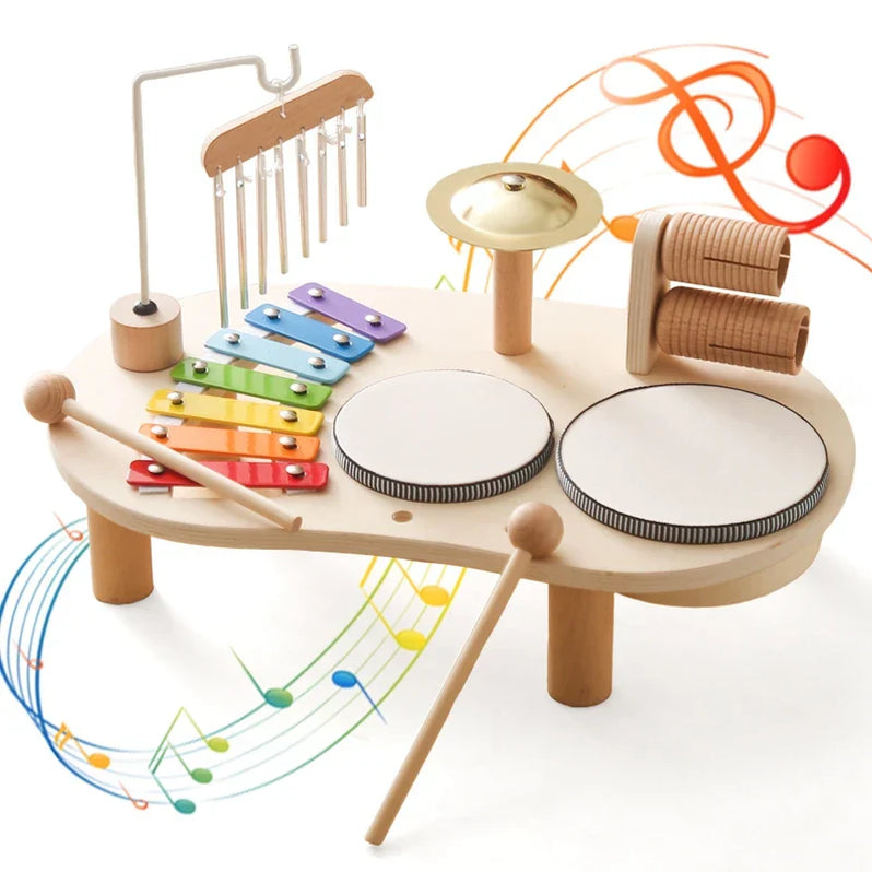 Dalia Drewniana Stacja Muzyczna | Edukacyjne Instrumenty dla Dzieci 0