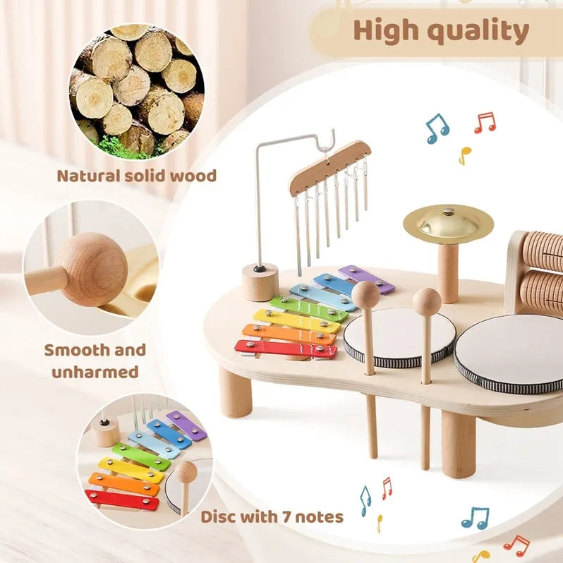 Dalia Drewniana Stacja Muzyczna | Edukacyjne Instrumenty dla Dzieci 1
