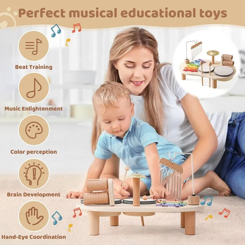 Dalia Drewniana Stacja Muzyczna | Edukacyjne Instrumenty dla Dzieci 3