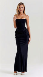 Damska Sukienka Maxi | Elegancka Kolumnowa Sylwetka 0