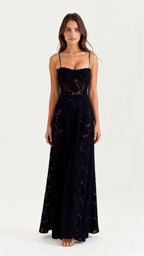 Damska Sukienka Maxi | Gorsetowa, Elegancka 0