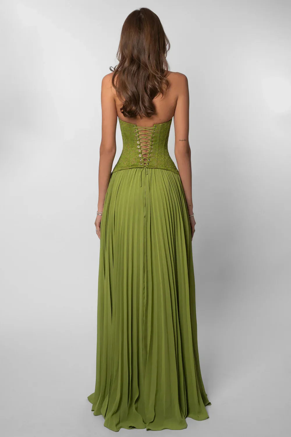 Damska Sukienka Maxi | Plisowana Halter, Elegancka na Wesele 6