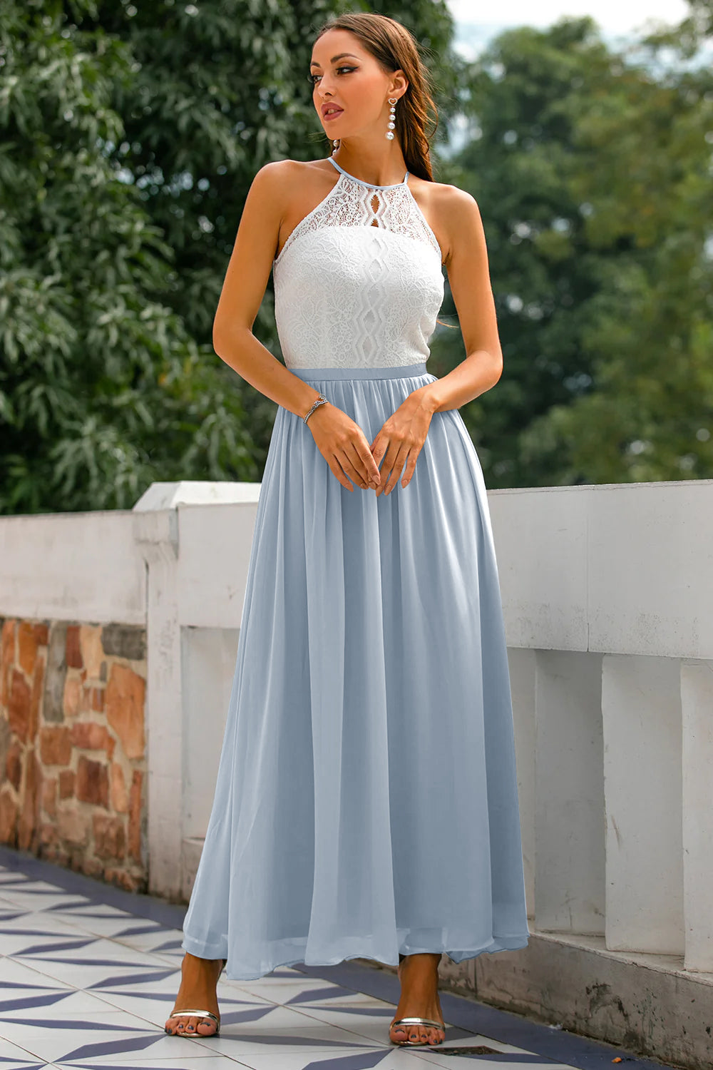 Damska Sukienka Maxi | Wiązanie na Szyi, Elegancka 11
