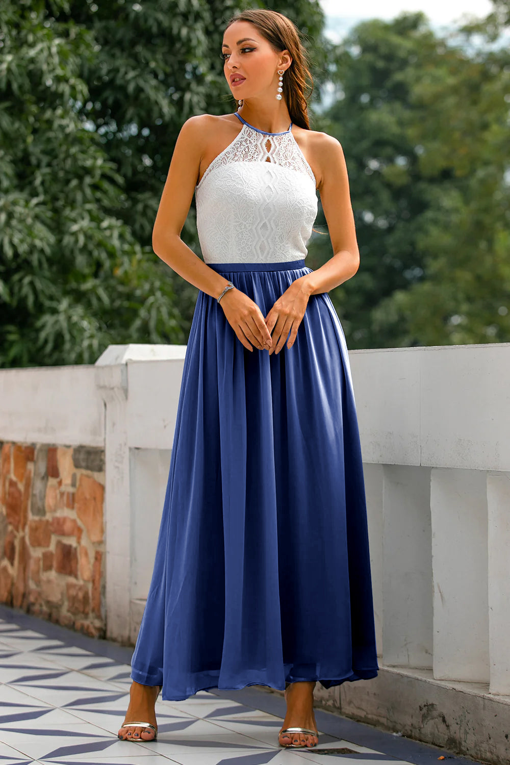 Damska Sukienka Maxi | Wiązanie na Szyi, Elegancka 8