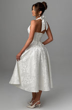 Damska Sukienka Midi | Dekolt Halter, Elegancka 4