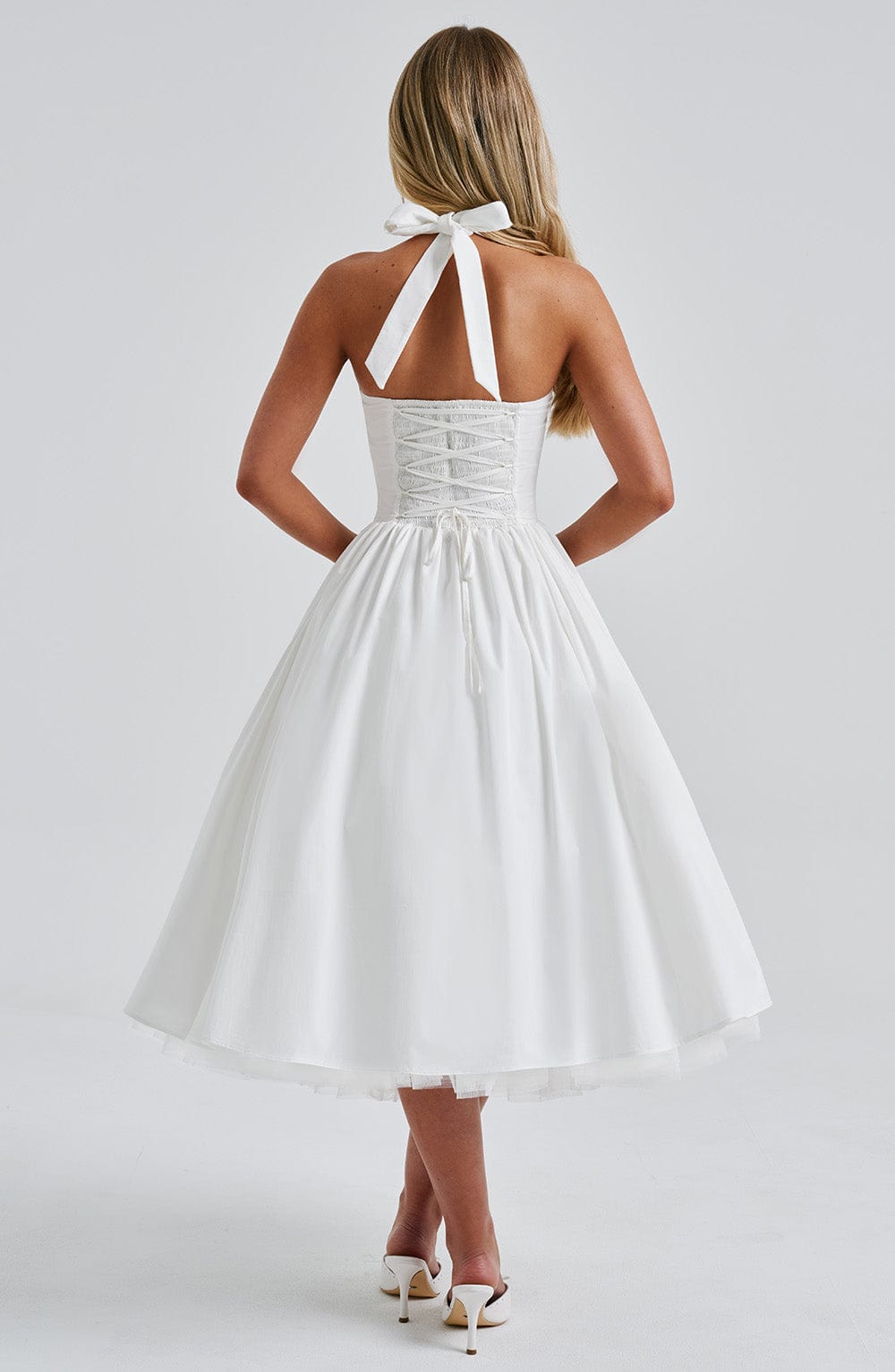 Damska Sukienka Midi | Dekolt Halter, Elegancka 7