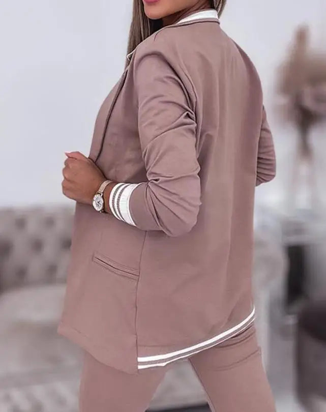 Damski Komplet Dresowy | Elegancka Marynarka i Spodnie Jogger 3