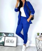 Damski Komplet Dresowy | Elegancka Marynarka i Spodnie Jogger 9