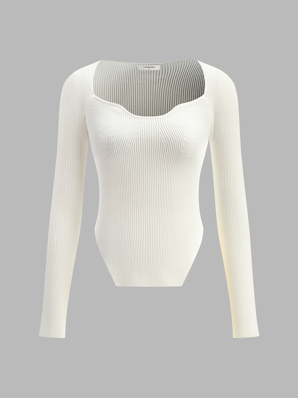 Damski Top Dzianinowy | Dekolt Sweetheart, Komfortowy Fason 1
