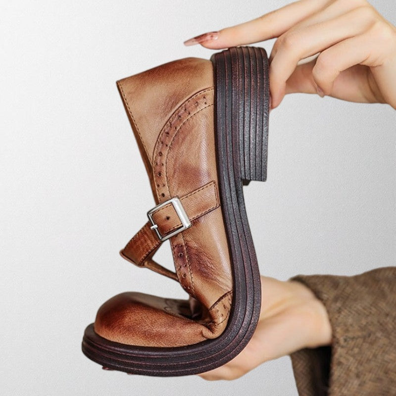 Damskie Buty Skórzane | Elegancki Styl, Wysokiej Jakości Materiał 3