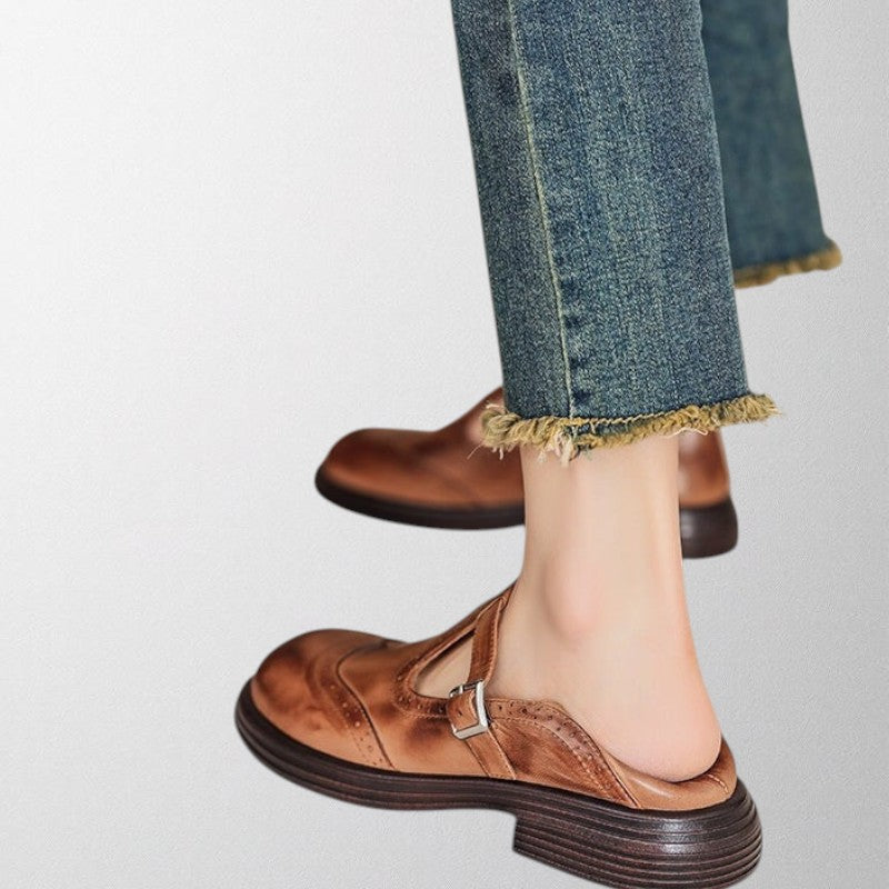 Damskie Buty Skórzane | Elegancki Styl, Wysokiej Jakości Materiał 4