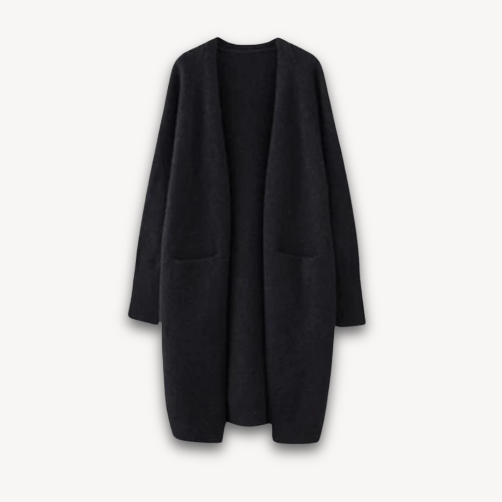 Długi Damski Kardigan z Otwartym Przodem-Cardigan-Moda Perla-Moda Perla