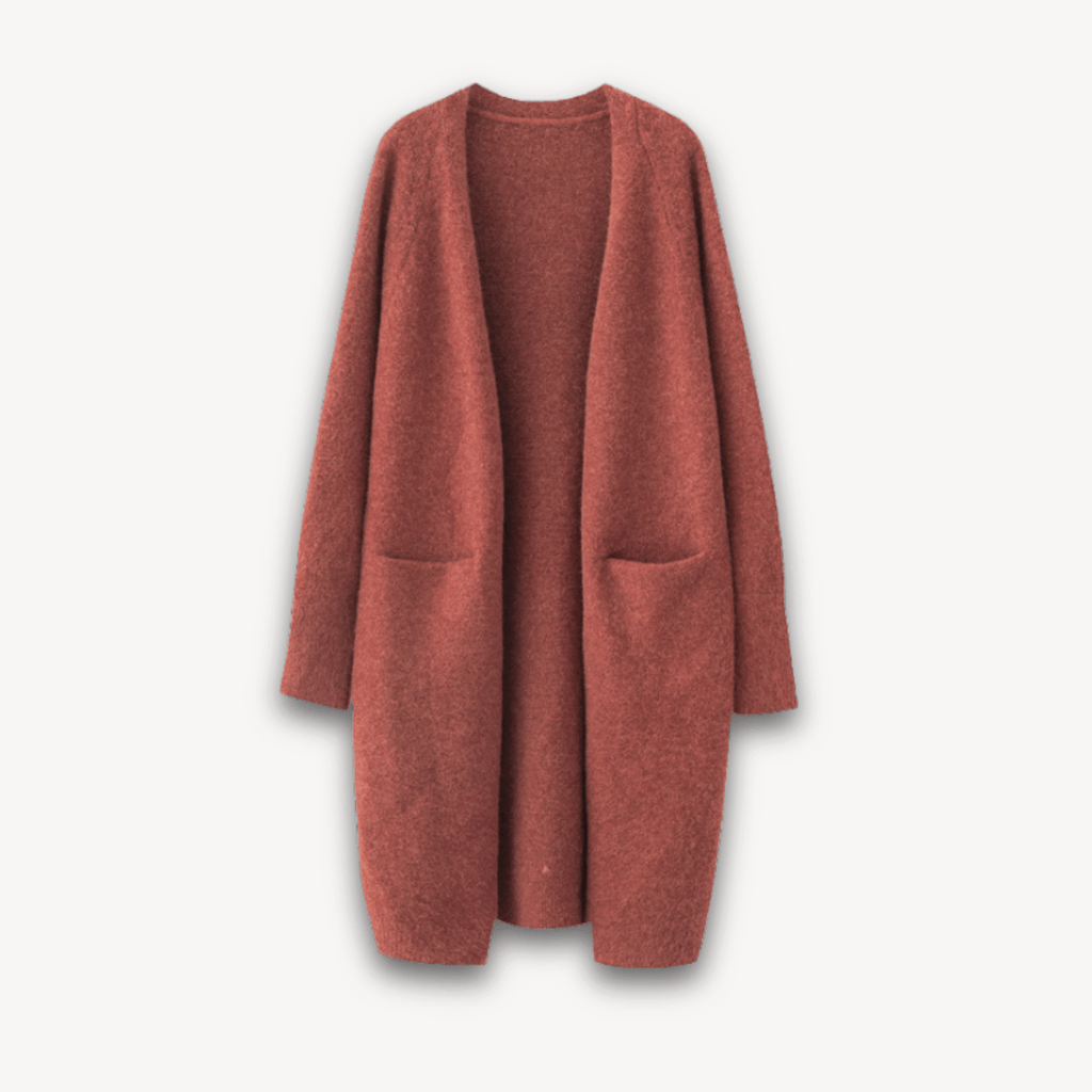 Długi Damski Kardigan z Otwartym Przodem-Cardigan-Moda Perla-Moda Perla