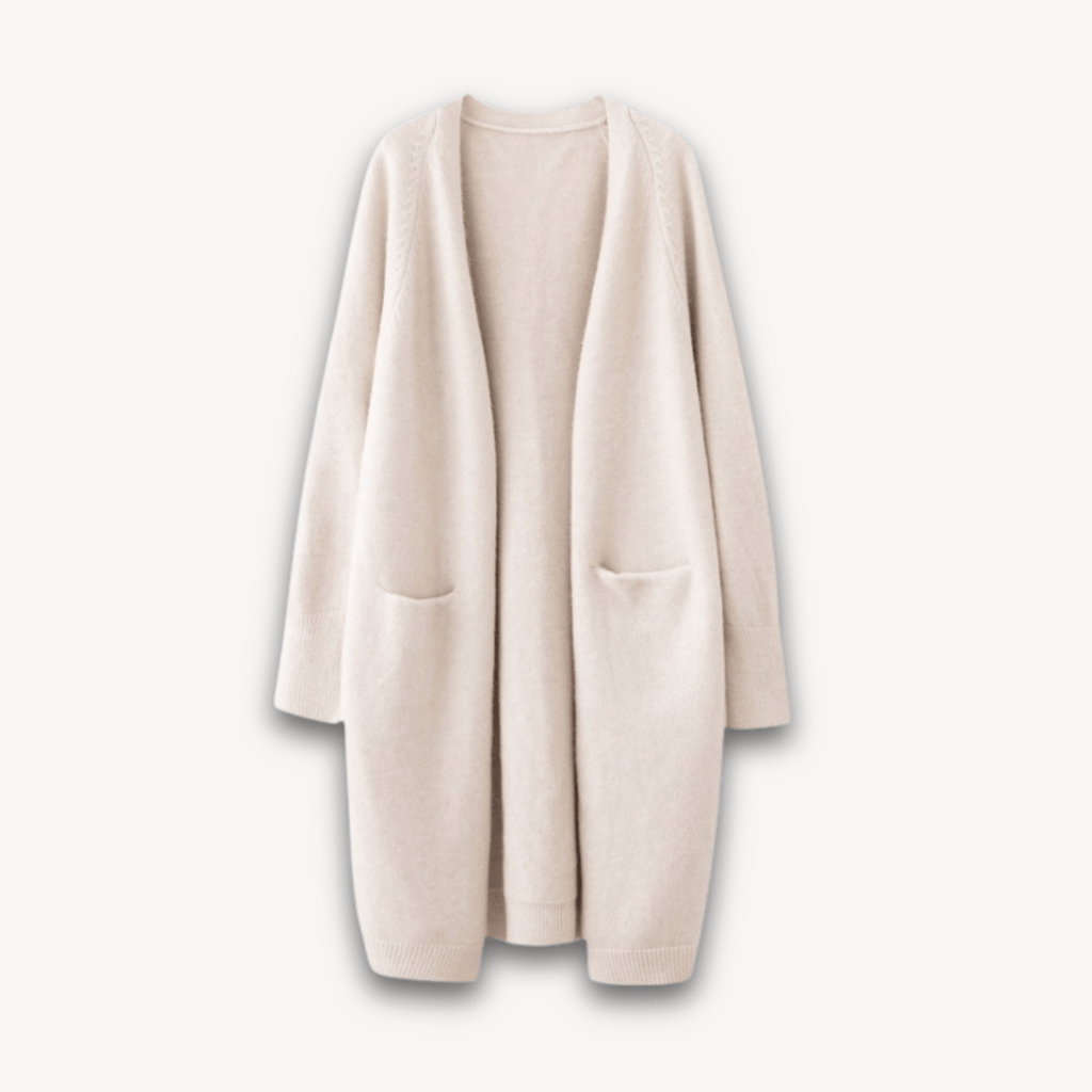 Długi Damski Kardigan z Otwartym Przodem-Cardigan-Moda Perla-Moda Perla