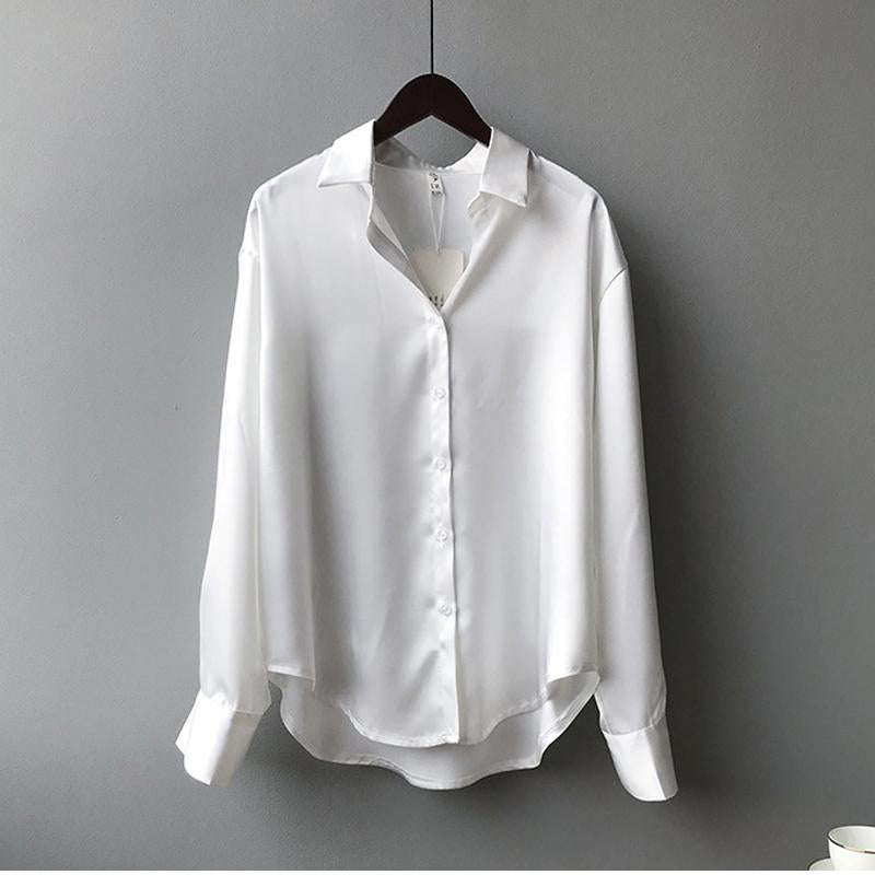 Elegancka Bluzka Damska | 100% Jedwab, Długi Rękaw, Klasyczna 7