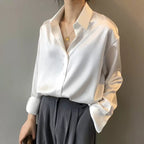 Elegancka Bluzka Damska | 100% Jedwab, Długi Rękaw, Klasyczna 8