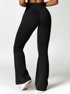 Elena Damskie Legginsy Bootcut | Wysoki Stan, Kieszenie, Elastyczne 1