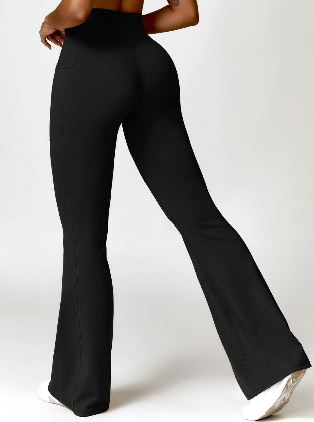 Elena Damskie Legginsy Bootcut | Wysoki Stan, Kieszenie, Elastyczne 2