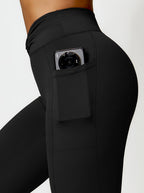 Elena Damskie Legginsy Bootcut | Wysoki Stan, Kieszenie, Elastyczne 3