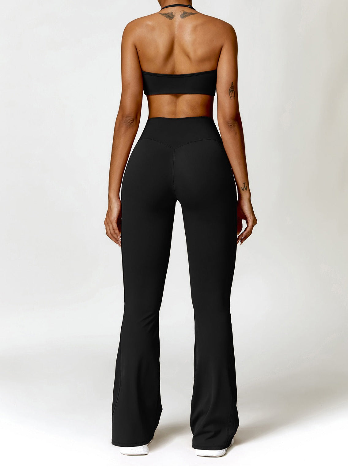 Elena Damskie Legginsy Bootcut | Wysoki Stan, Kieszenie, Elastyczne 5