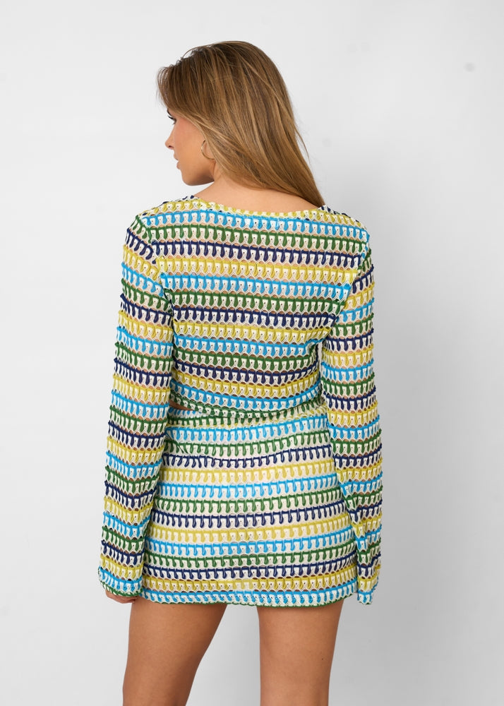 Evelien Women's Mini Skirt Set | Textured Knit, Casual Elegance 2