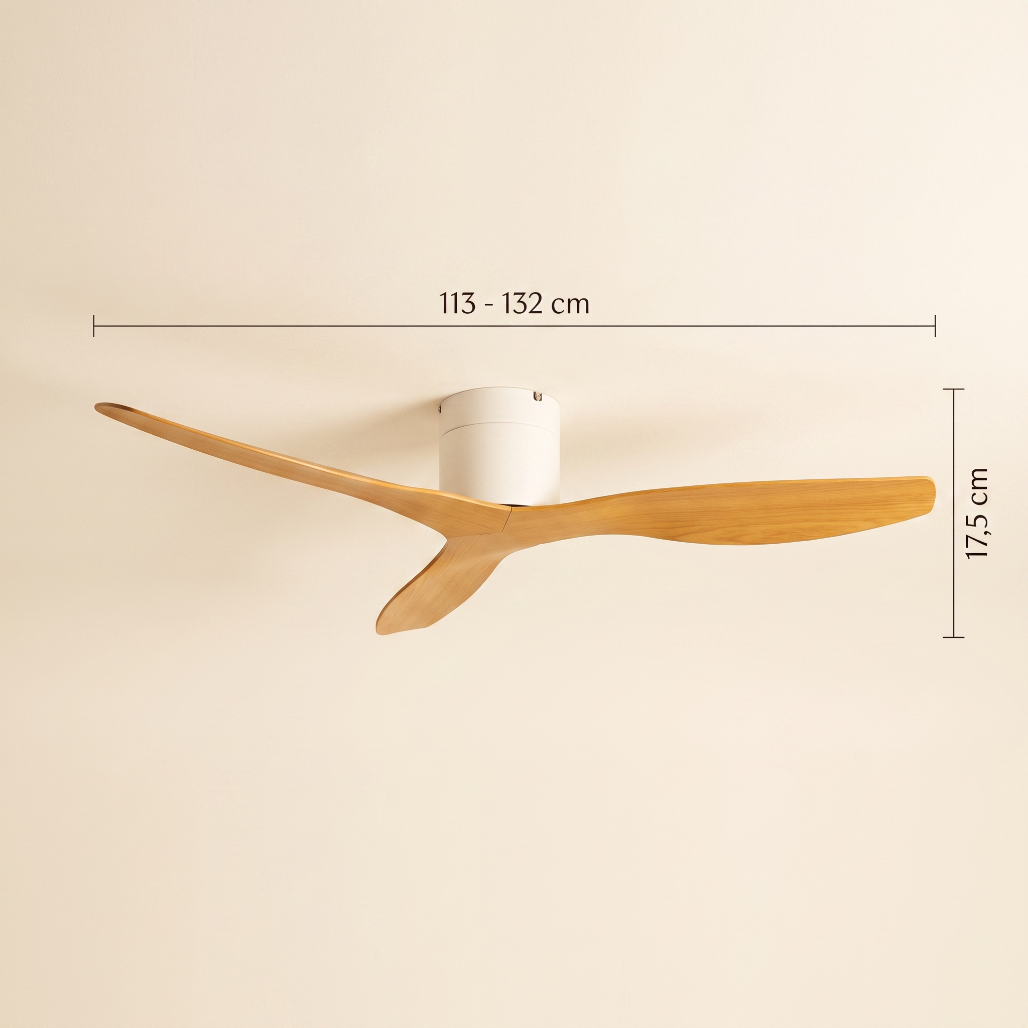 Evelin Wentylator Sufitowy | Cichy, Sterowany Pilotem, Nowoczesny Design 8