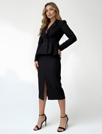 Ewa Damski Zestaw Spódnic z Marynarką | Elegancka Sylwetka 0