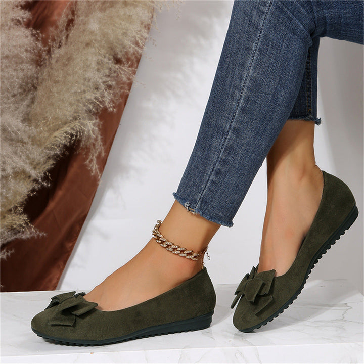 Ewa Women's Flat Shoes | Stylish Bow Detail, Comfortable Casual Footwear 3